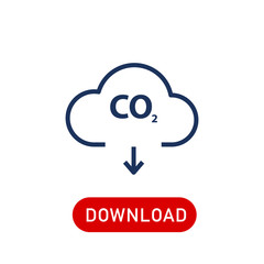 co2 emissions vector icon