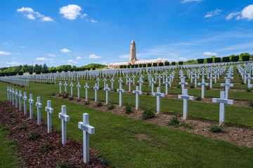 Soldatenfreidhof aus dem 1. Weltkrieg in Dauoumont/Frankreich nahe Verdun