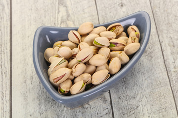 Pistachio nuts heap