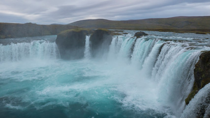 Godafoss waterfall. Beautiful landscape in Iceland.