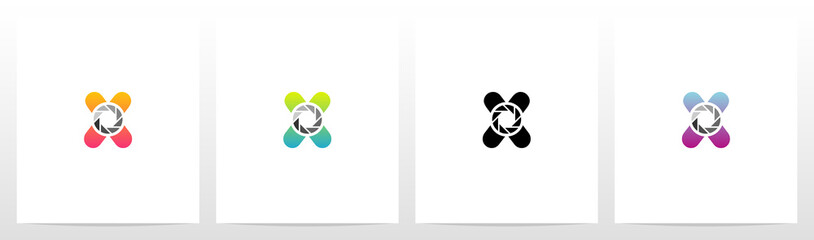 Shutter On Letter Logo Design X