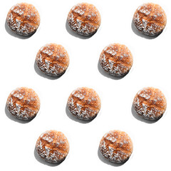 Breads on the white background 