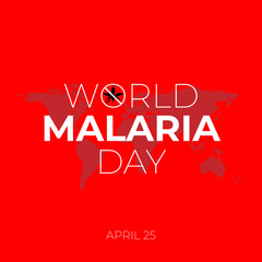 World Malaria Day. Vector design suitable for brochure, poster and banner. Mosquito like a symbol of Malaria epidemic.