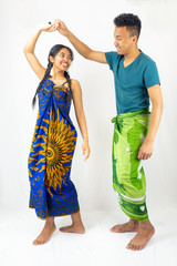 A couple of african mixed race people