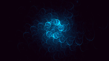 Obraz premium 3D rendering abstract fractal light background