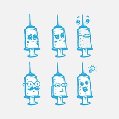 fun syringes design illustration