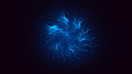 Fototapeta premium 3D rendering abstract fractal light background