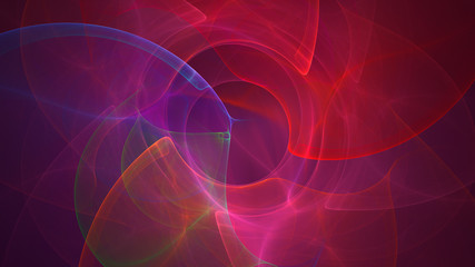 3D rendering abstract fractal light background