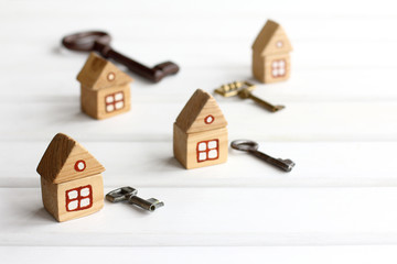 separate houses and keys to them. separate housing for self-isolation