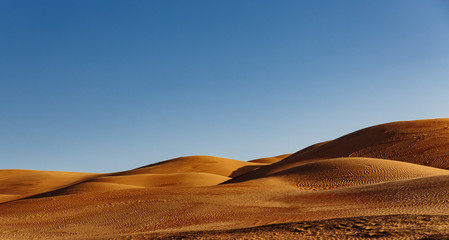 Contours of sand dunes at Liwa, Abu Dhabi, United Arab Emirates