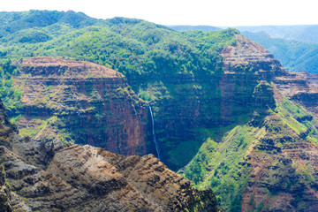 En Colourful Wamea Canyon on Kauai, Hawaii