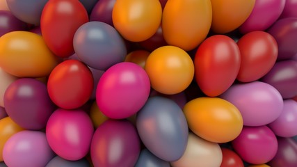 colorful easter eggs