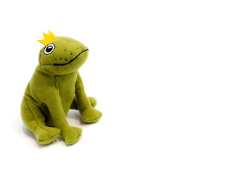 frog doll with gold crown