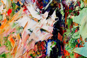 Colorful abstract background wallpaper. Modern motif visual art.  Mixtures of oil paint. Trendy...