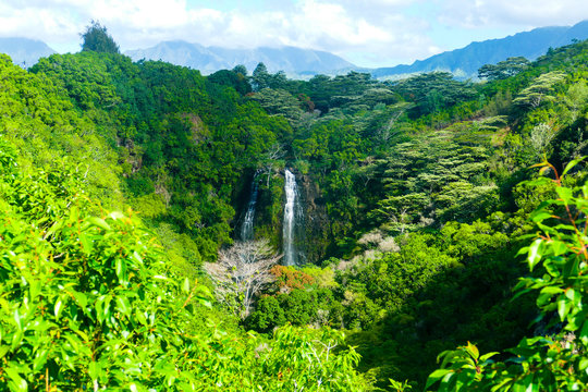 Waimea Falls On Kauai, Hawaii