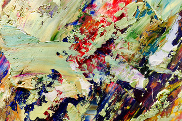 Colorful abstract background wallpaper. Modern motif visual art.  Mixtures of oil paint. Trendy...
