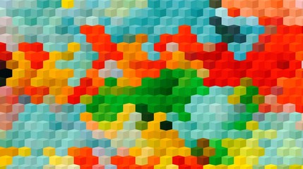 Abstract Colorful Geometrical Artwork,Abstract Graphical Art Background Texture,Modern Conceptual Art,3D Rendering