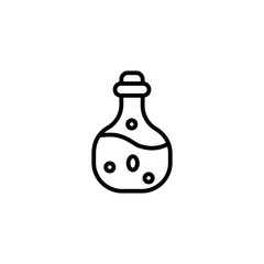 Potion icon. Test tube icon. Magic potion vector symbol isolated on white background. Trendy Flat style for graphic design, Web site, UI. EPS10. - Vector illustration