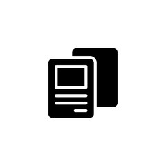 Flyer icon. Brochure vector icon. Flyer symbol suitable for info graphics, websites and print media. Trendy Flat style for graphic design, Web site, UI. EPS10. - Vector illustration