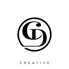 cd luxury logo design vector