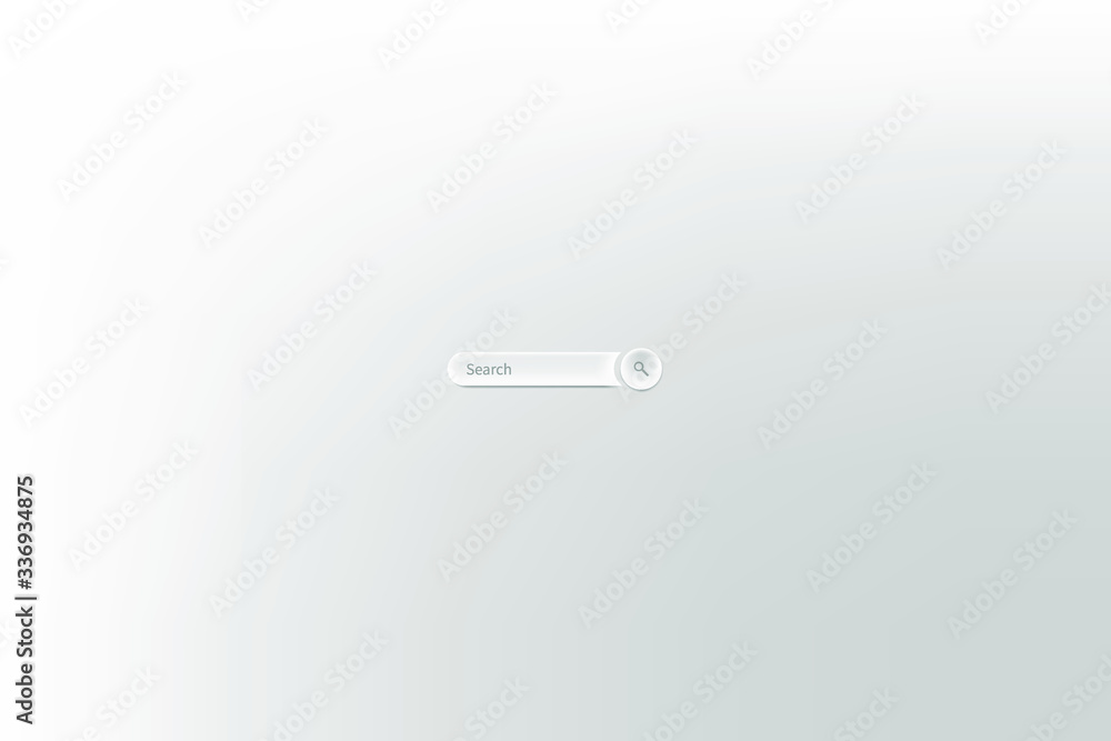 Poster search bar field. modern design homepage. vector interface element with search button.