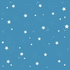 Fototapeta na wymiar Seamless pattern with stars. Vector background.