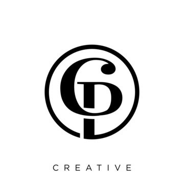 cp luxury logo design vector