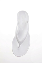 white flip flop sandal isolated on white