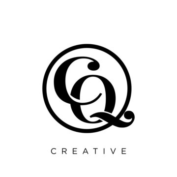 cq luxury logo design vector