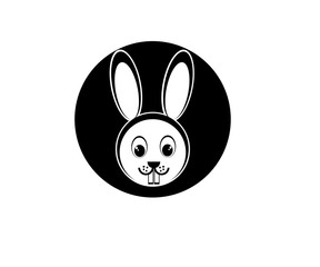 Rabbit vector art logo design