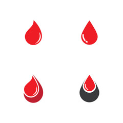 Fototapeta premium Human Blood logo template vector icon illustration design