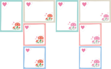 Carnation-themed Decorative Background.A background that gave a change in size to the same design.Good background for A4 size.Background for appreciation and celebration with carnations theme.