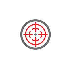 Obraz premium Aim related icon on background for graphic and web design. Creative illustration concept symbol for web or mobile app