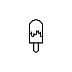 Ice cream cup icon isolated. Modern sweet vanilla desert sign. Trendy vector chocolate cram symbol for web site design, button to mobile app. Vector illustration.