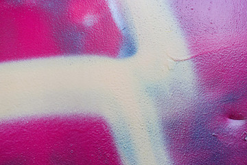 Details of graffitis painted on wall you can use as background for your design