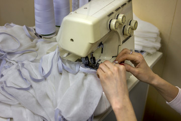 production of protective gauze masks for the face from viruses during an epidemic or pandemic