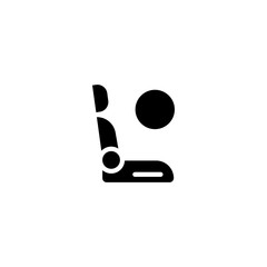 Airbag icon. Airbag symbol logo illustration. Trendy Flat style for graphic design, Web site, UI. EPS10. - Vector illustration