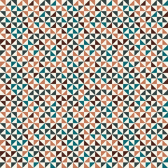 Vector seamless geometric pattern random color triangles