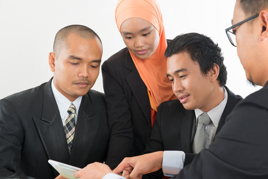 Malaysian business team