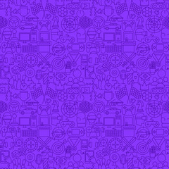 Cyber Sport Line Seamless Pattern