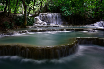 waterfall at luang prabang
