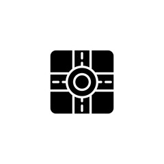 Crossroad icon. Map vector icon. GPS sign. Road symbol for your web site design, logo, app, UI. Vector illustration, EPS10.