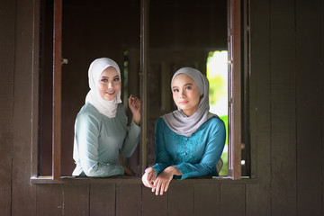 Muslim girls in hijab