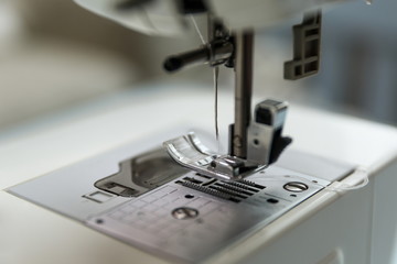 sewing machine needle close up