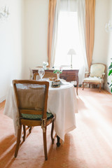 Fototapeta na wymiar Living room of luxury suite in hotel