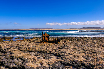 Am Leuchtturm El Tosto'n n&auml;he El Cotillo