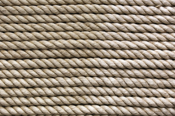 texture of nautical rope close up