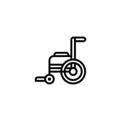 Disabled handicap icon. Wheelchair vector icon. Flat symbol Isolated on the White Background. Vector illustration.