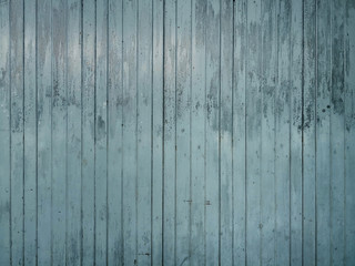 Old blue painted wooden texture background.