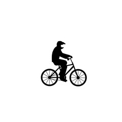 cyclist icon vector